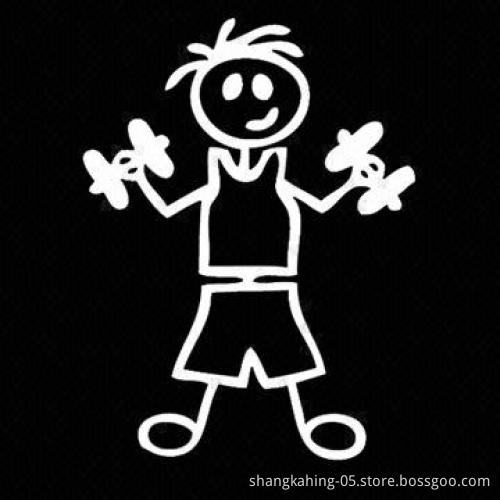 Removable cute home car sticker, waterproof, UV PVC material